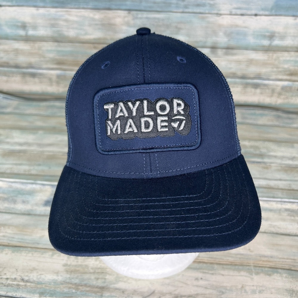 TaylorMade Ventura Retro Trucker Golf Hat Adjustable Snapback‎ Navy Regular